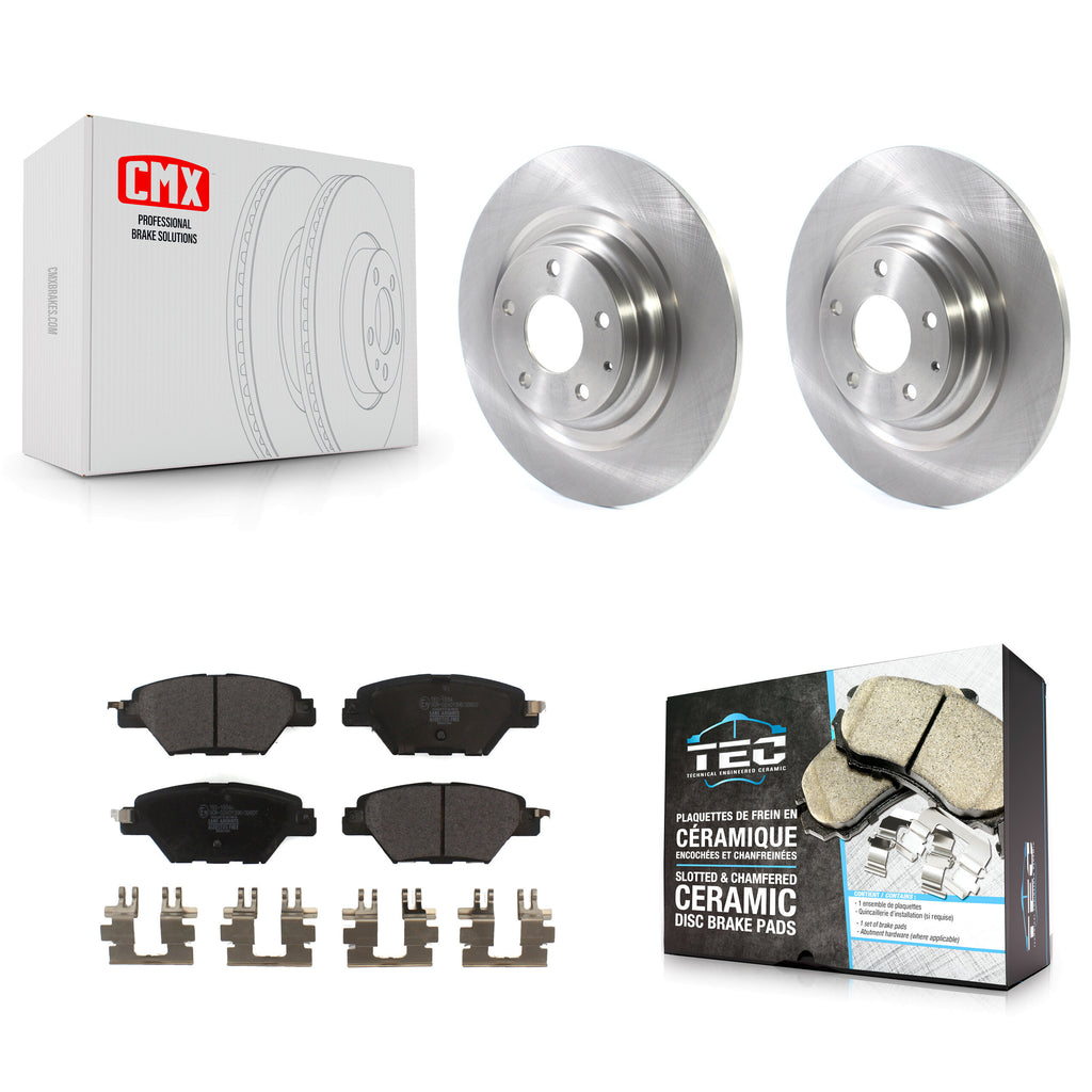 [Rear] 2016-2022 Mazda CX-9 Premium OE Brake Rotors & Ceramic Pads Kit For Max Braking