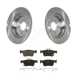 Rear Disc Brake Rotors And Ceramic Pads Kit For Honda Civic