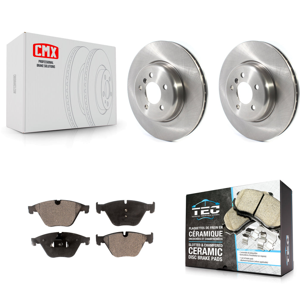 Front Brake Rotor And Ceramic Pad Kit For BMW 535i xDrive 640i Gran Coupe 535d 5