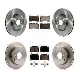 Front Rear Disc Brake Rotors And Ceramic Pads Kit For Mitsubishi Lancer