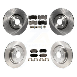 Front Rear Disc Brake Rotors And Ceramic Pads Kit For Land Rover Range Sport