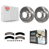 Rear Disc Brake Rotors And Ceramic Pads Kit For Ford E-450 Super Duty