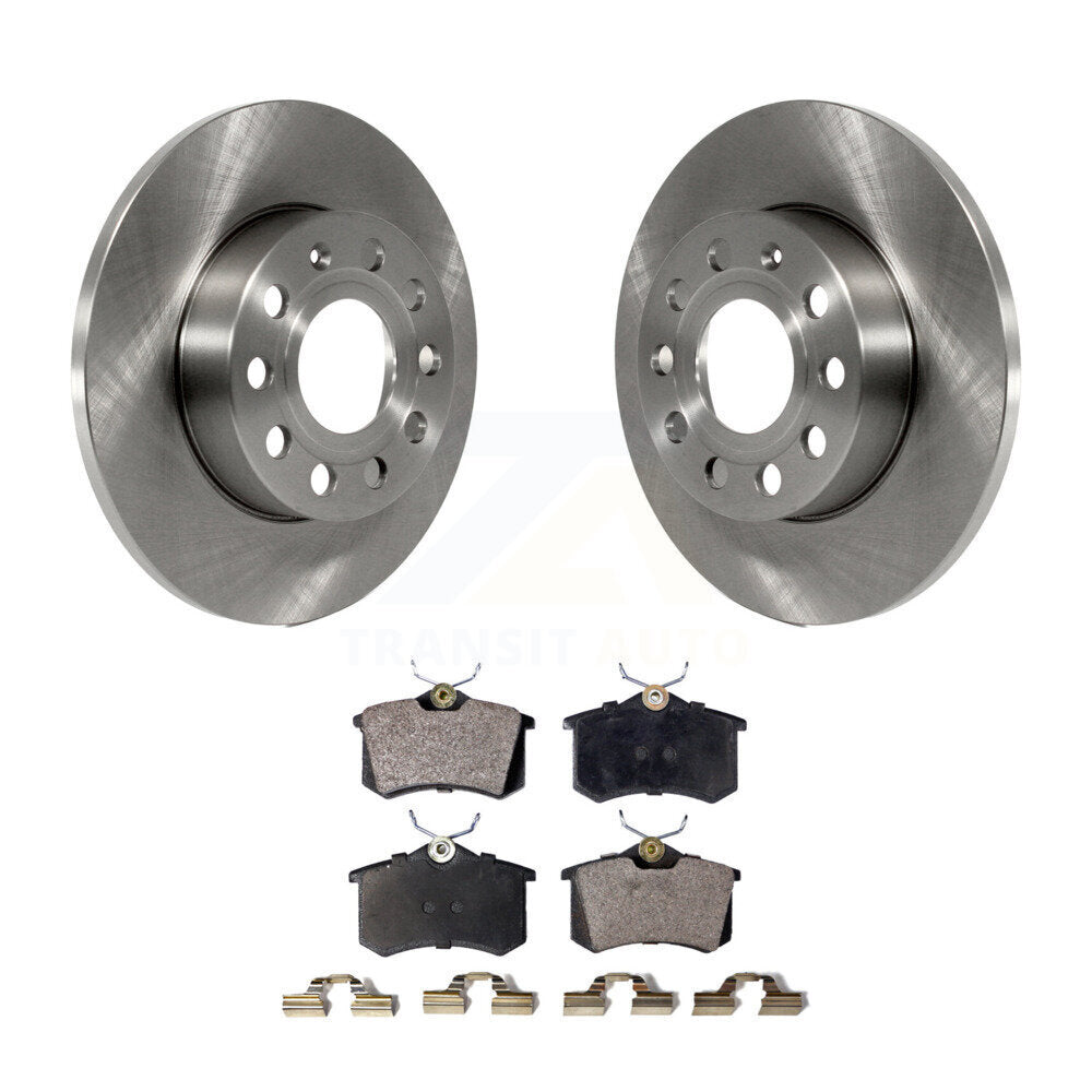 Rear Brake Rotor & Ceramic Pad Kit For Volkswagen Golf With 256mm Diameter