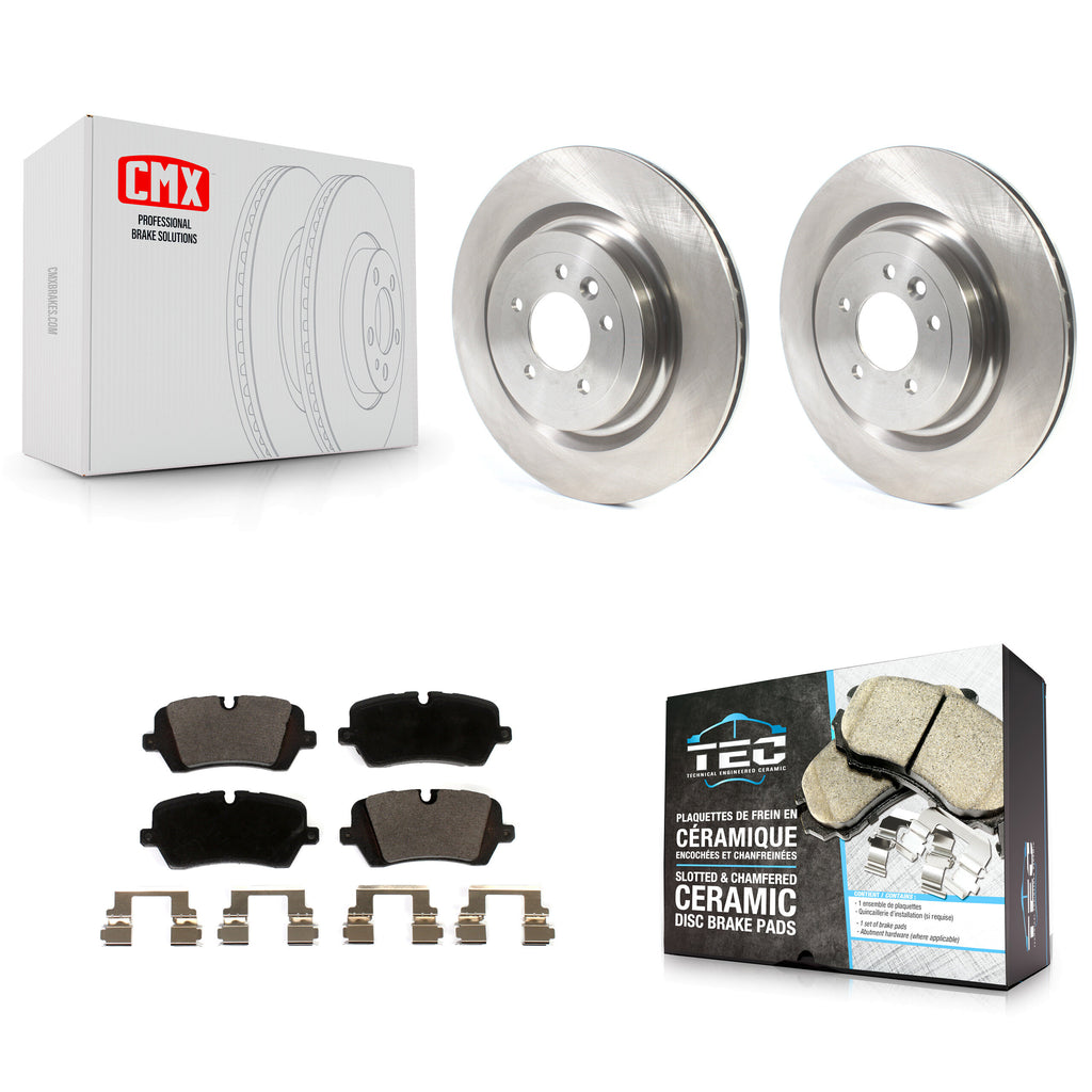 Rear Disc Brake Rotors And Ceramic Pads Kit For Land Rover Range Sport
