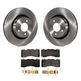 [Front] 2015 Ford Mustang V6 With Brembo Brakes Premium OE Brake Rotors & Ceramic Pads Kit For Max Braking