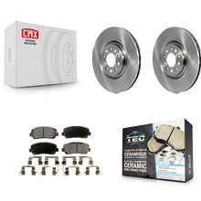 Charger l'image dans la galerie, Front Brake Rotor &amp; Ceramic Pad Kit For Jeep Cherokee With Single Piston Caliper