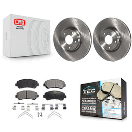 Front Disc Brake Rotors And Ceramic Pads Kit For Nissan Maxima