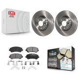 Front Disc Brake Rotors And Ceramic Pads Kit For Nissan Maxima