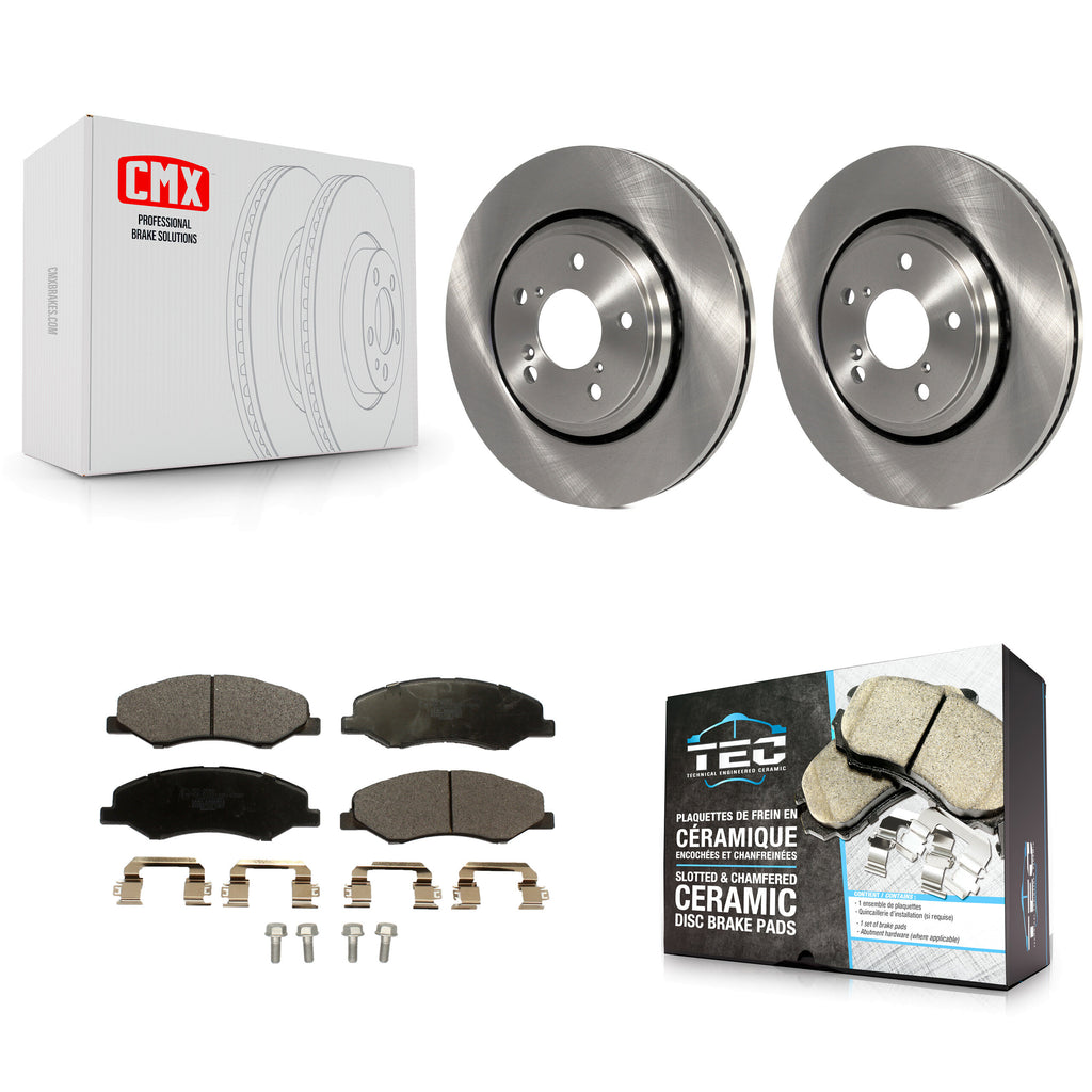 [Front] 2018-2023 Honda Odyssey Premium OE Brake Rotors & Ceramic Pads Kit For Max Braking