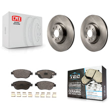 Charger l'image dans la galerie, Front Disc Brake Rotor Ceramic Pad Kit For Fiat 500 Turbocharged with GAS engine