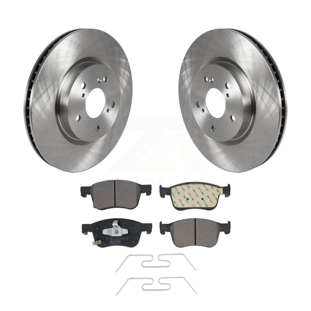 Front Disc Brake Rotors And Ceramic Pad Kit For Honda Accord Acura Civic Integra