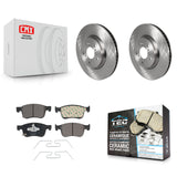 Front Disc Brake Rotors And Ceramic Pad Kit For Honda Accord Acura Civic Integra