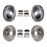 Front Rear Brake Rotors Ceramic Pad Kit For Chevrolet Uplander Buick Terraza FWD