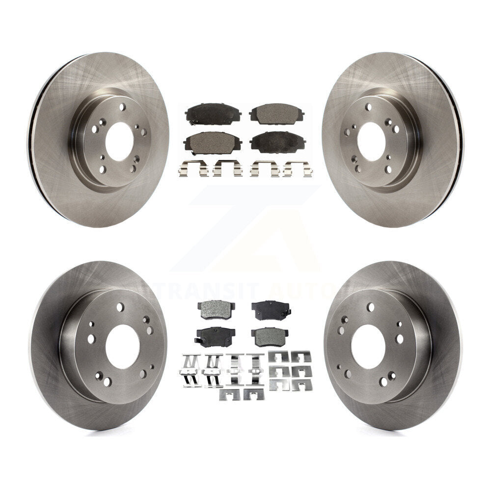 [Front+Rear] 2002-2006 Acura RSX Type-S Premium OE Brake Rotors & Ceramic Pads Kit For Max Braking