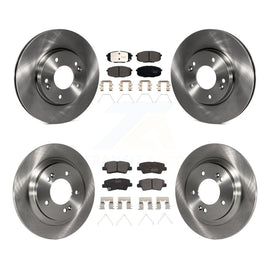Front Rear Brake Rotor & Ceramic Pad Kit For Hyundai Elantra GT Kia Forte Forte5