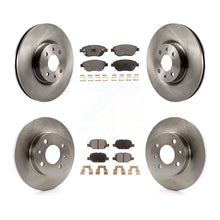 Load image into Gallery viewer, Front Rear Brake Rotor Ceramic Pad Kit For Fiat 500 Turbocharged with GAS engine