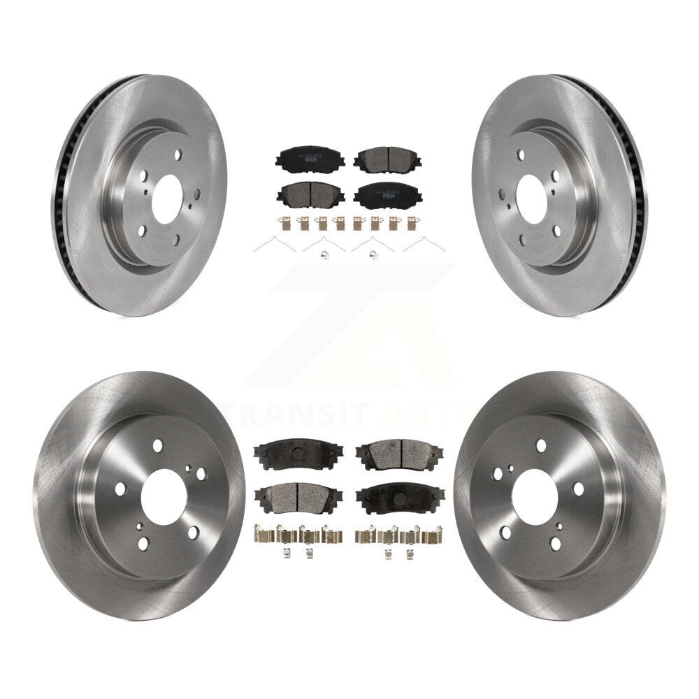 Front Rear Brake Rotors Ceramic Pad Kit For Toyota Camry RAV4 Lexus ES350 Avalon