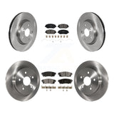 Front Rear Brake Rotors Ceramic Pad Kit For Toyota Camry RAV4 Lexus ES350 Avalon