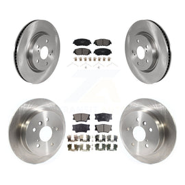 Front Rear Disc Brake Rotors And Ceramic Pads Kit For Toyota Camry