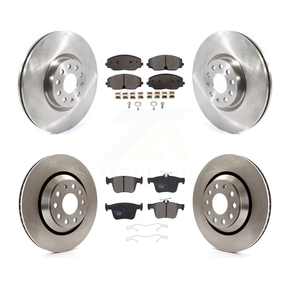 Front Rear Disc Brake Rotor And Ceramic Pad Kit For Volkswagen Atlas Cross Sport