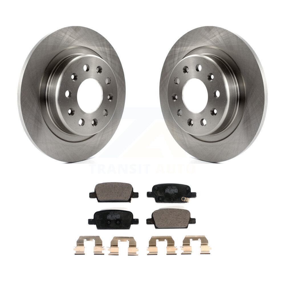 Rear Brake Rotors Ceramic Pad Kit For Chevrolet Malibu With Manual Parking