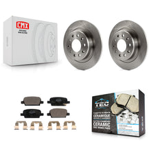 Charger l'image dans la galerie, Rear Brake Rotors Ceramic Pad Kit For Chevrolet Malibu With Manual Parking