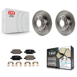 Rear Brake Rotors Ceramic Pad Kit For Chevrolet Malibu With Manual Parking