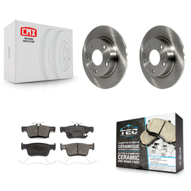 Rear Disc Brake Rotors And Ceramic Pads Kit For Honda Insight Civic