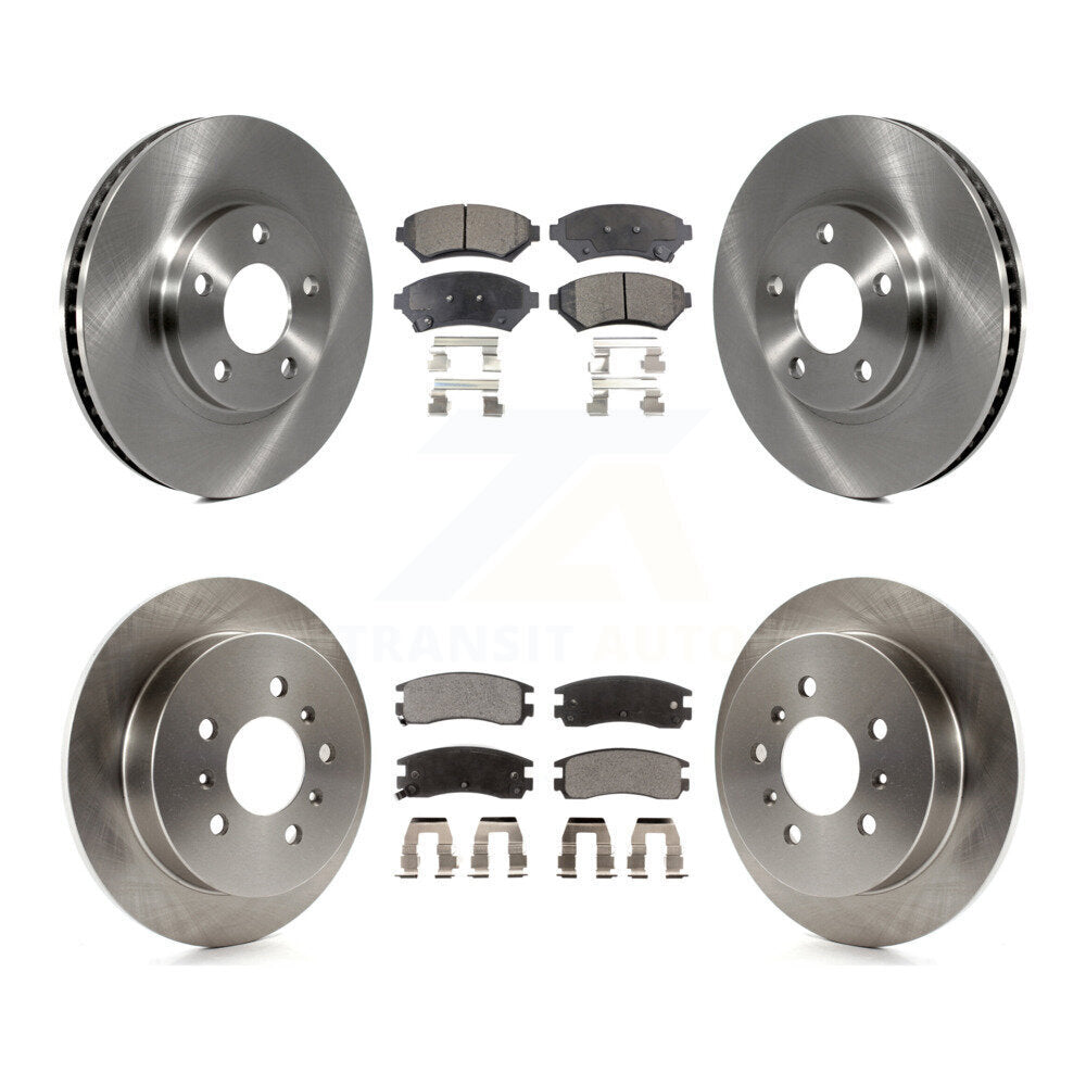 Front Rear Brake Rotor Ceramic Pad Kit For Chevrolet Impala Monte Carlo Intrigue