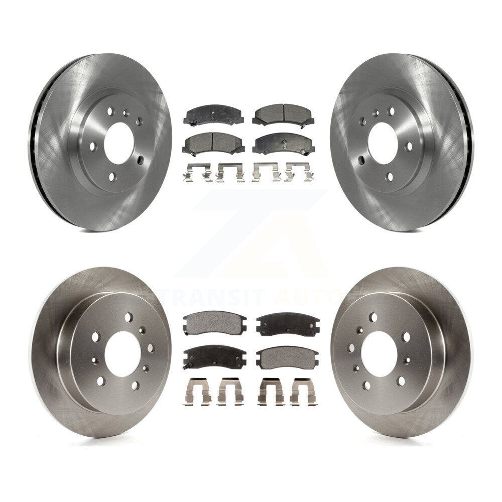 Front Rear Disc Brake Rotor And Ceramic Pad Kit For Chevrolet Impala Monte Carlo