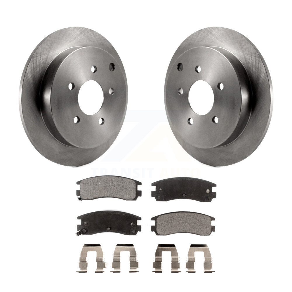 Rear Brake Rotors Ceramic Pad Kit For Buick Rendezvous Chevrolet Venture Pontiac