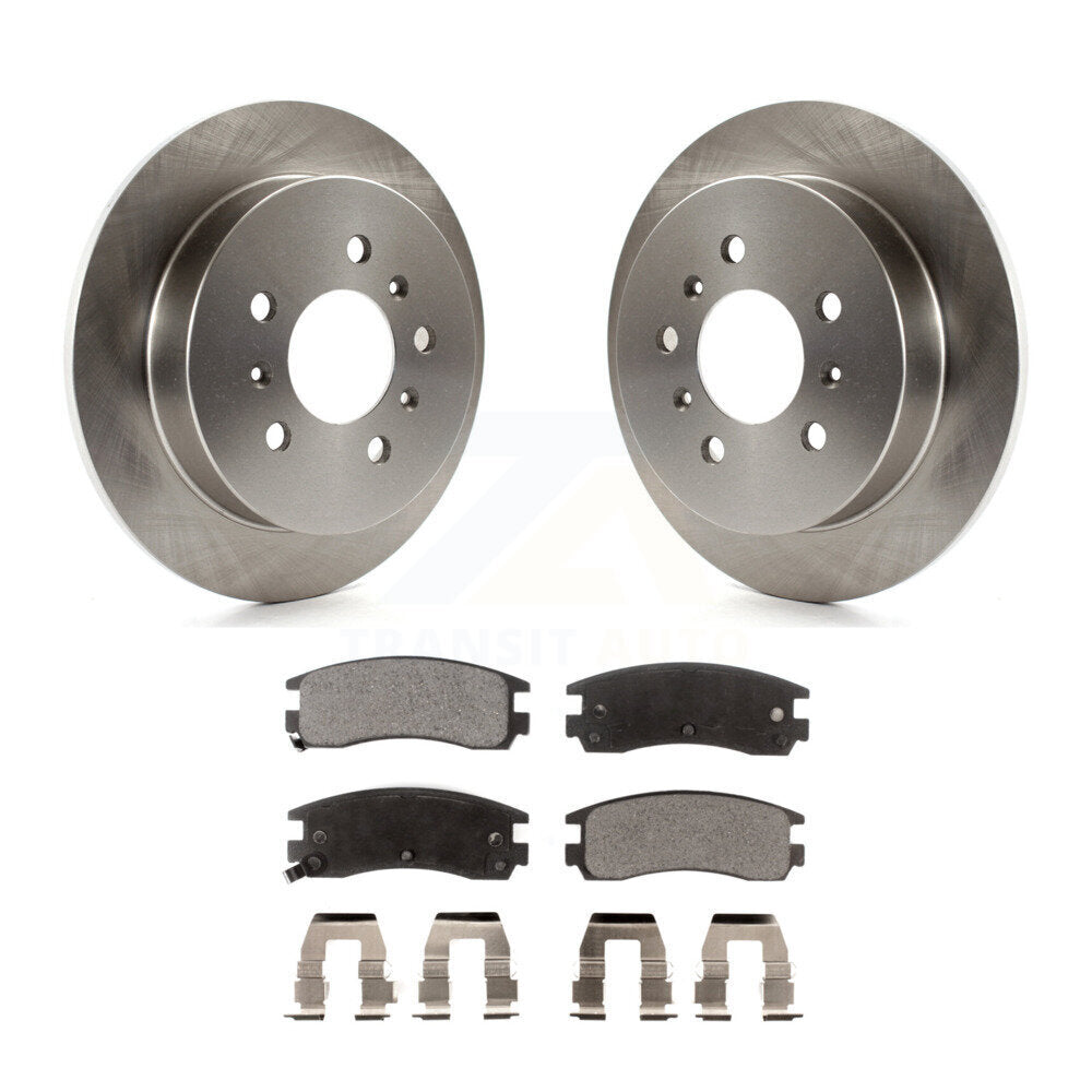 Rear Brake Rotor & Ceramic Pad Kit For Chevrolet Impala Buick Pontiac Century Am