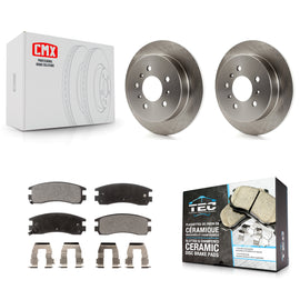 Rear Brake Rotor & Ceramic Pad Kit For Chevrolet Impala Buick Pontiac Century Am