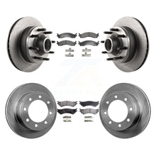 Load image into Gallery viewer, Front Rear Brake Rotor Ceramic Pad Kit For Ford E-350 Super Duty E-250 Econoline