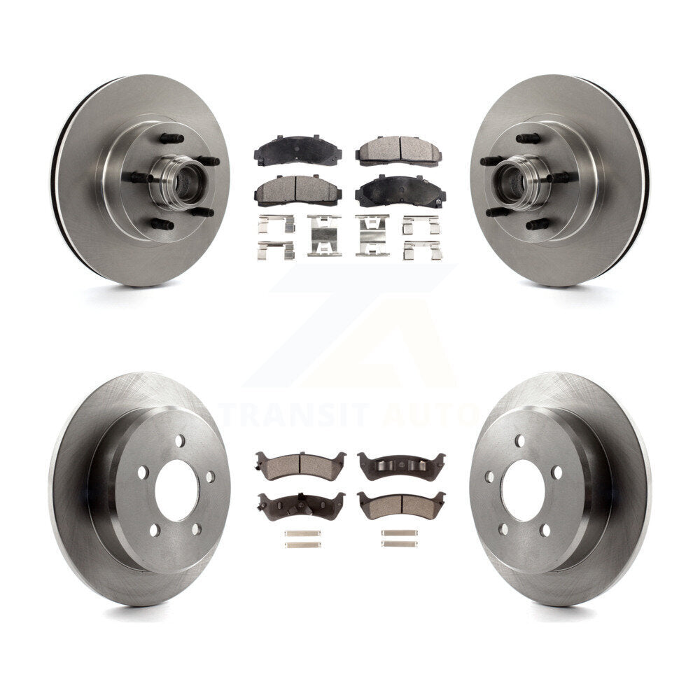Front Rear Disc Brake Rotor And Ceramic Pad Kit For Ford Ranger Explorer Mercury