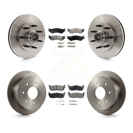 Front Rear Disc Brake Rotors And Ceramic Pads Kit For Ford F-150 F-250 HD