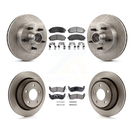 Front Rear Disc Brake Rotors And Ceramic Pads Kit For Mazda B2300