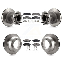 Charger l'image dans la galerie, Front Rear Disc Brake Rotors And Ceramic Pads Kit For Ford F-350 Super Duty