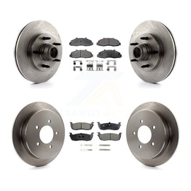 Front Rear Disc Brake Rotors And Ceramic Pads Kit For Ford F-150