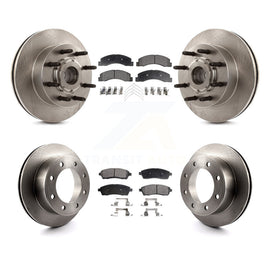 [Front+Rear] 2005 Ford Excursion RWD Premium OE Brake Rotors & Ceramic Pads Kit For Max Braking