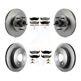 Front Rear Disc Brake Rotors Ceramic Pad Kit For Ford E-150 Club Wagon Econoline