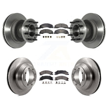 Load image into Gallery viewer, Front Rear Disc Brake Rotors Ceramic Pad Kit For Ford E-350 Super Duty Econoline
