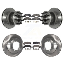 Front Rear Brake Rotor & Ceramic Pad Kit For Ford E-450 Super Duty DIESEL engine