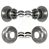 Front Rear Disc Brake Rotors And Ceramic Pads Kit For Ford E-450 Super Duty
