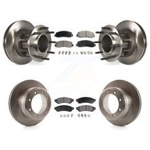 Charger l&#39;image dans la galerie, [Front+Rear] 2009-2010 Ford F-350 Super Duty RWD Premium OE Brake Rotors &amp; Ceramic Pads Kit For Max Braking