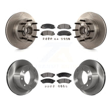 Charger l'image dans la galerie, Front Rear Disc Brake Rotors Ceramic Pad Kit For Ford F-250 Super Duty F-350 RWD