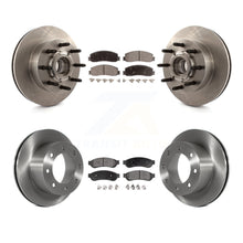 Charger l'image dans la galerie, Front Rear Disc Brake Rotors Ceramic Pad Kit For Ford F-250 Super Duty F-350 RWD