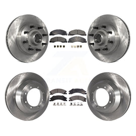 Front Rear Brake Rotor & Ceramic Pad Kit For Ford E-450 Super Duty DIESEL engine