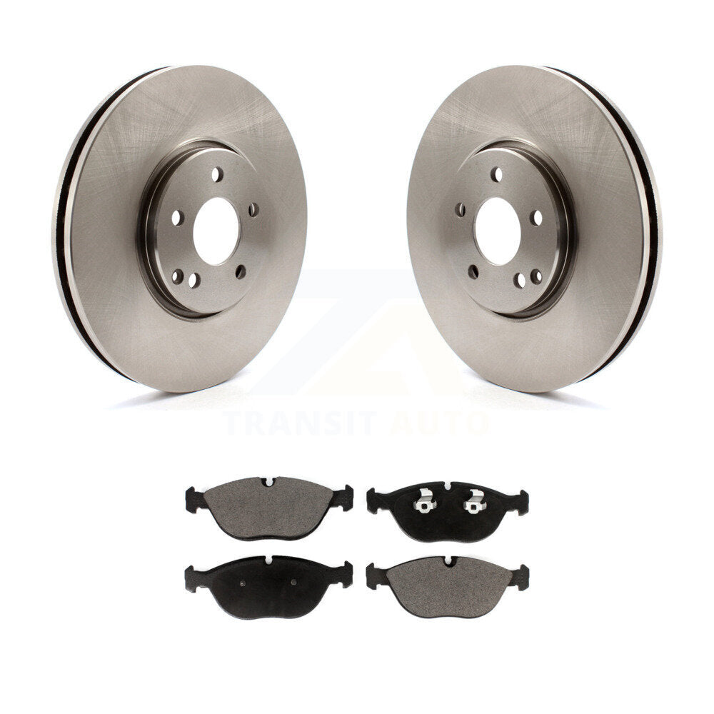 Front Disc Brake Rotors And Ceramic Pads Kit For Mercedes-Benz E500 AWD