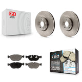 Front Disc Brake Rotors And Ceramic Pads Kit For Mercedes-Benz E500 AWD